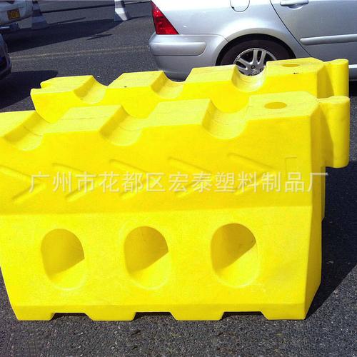 塑料三孔注水水马 高强度黄色工程水马路障 pe市政交通水马